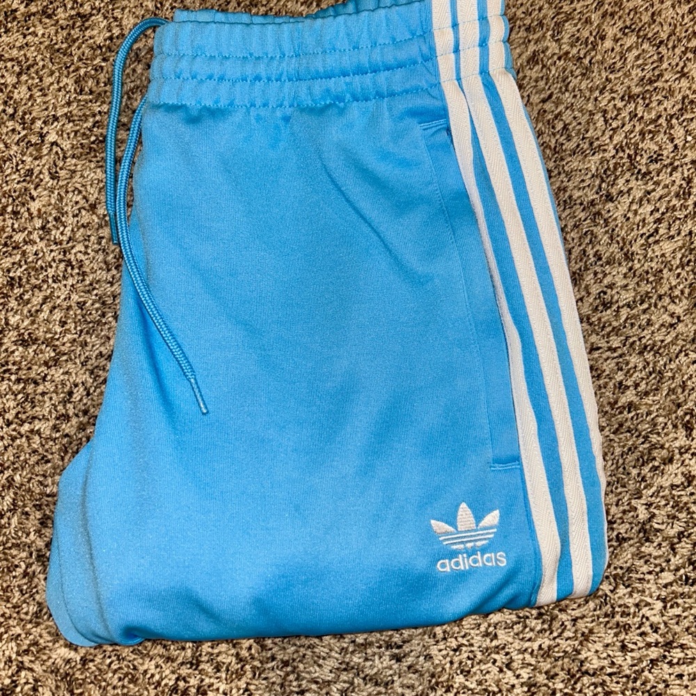Adidas juniors Blue Track Pants